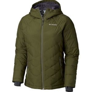 Large Green Columbia Women's Heavenly Hooded Jacket
